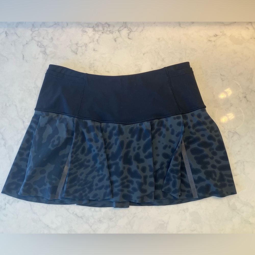 Lululemon Leopard Print/Black Tennis Skirt